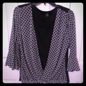 Faux Wrap Blouse